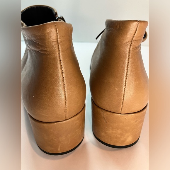 ECCO Womens Ankle Booties Camel 2-inch Heels Zip Up size 8 - Picture 2 of 6